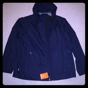 Navy blue windbreaker NWT